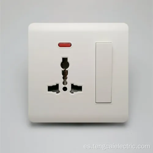 Zócalo multifuncional del interruptor de la luz de la pared eléctrica del Reino Unido